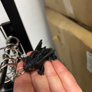 Ejderha Figürlü Anahtarlık-3D Baskı Mini Dragon Anahtarlık