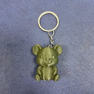 Sevimli 3D Minik Ayıcık Figürlü Anahtarlık