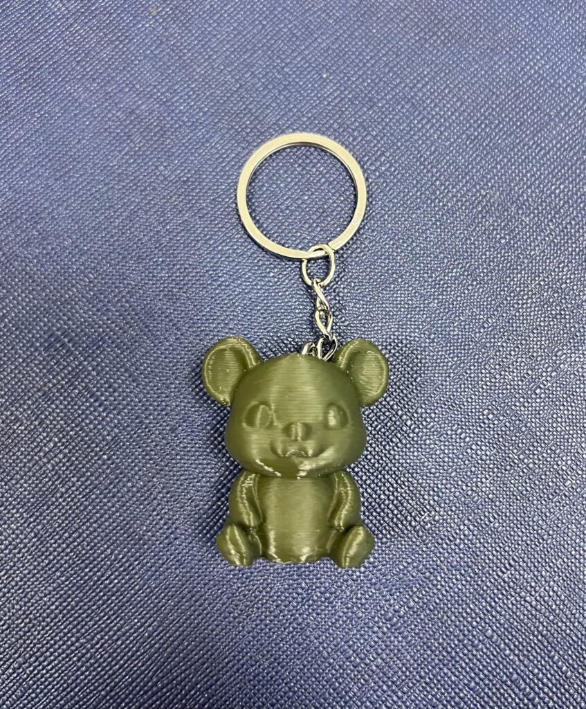 Sevimli 3D Minik Ayıcık Figürlü Anahtarlık